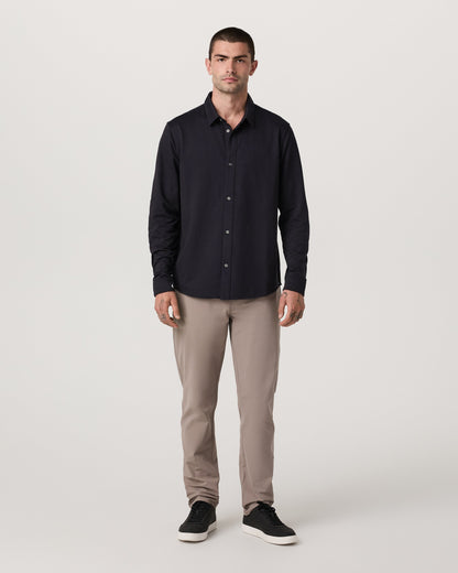 Vuori Long Sleeve Knit Oxford Button Down Classic Fit