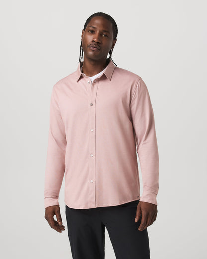 Vuori Long Sleeve Knit Oxford Button Down Classic Fit