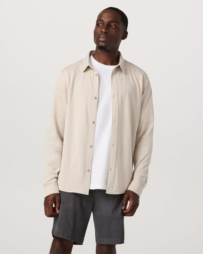 Vuori Long Sleeve Knit Oxford Button Down Classic Fit