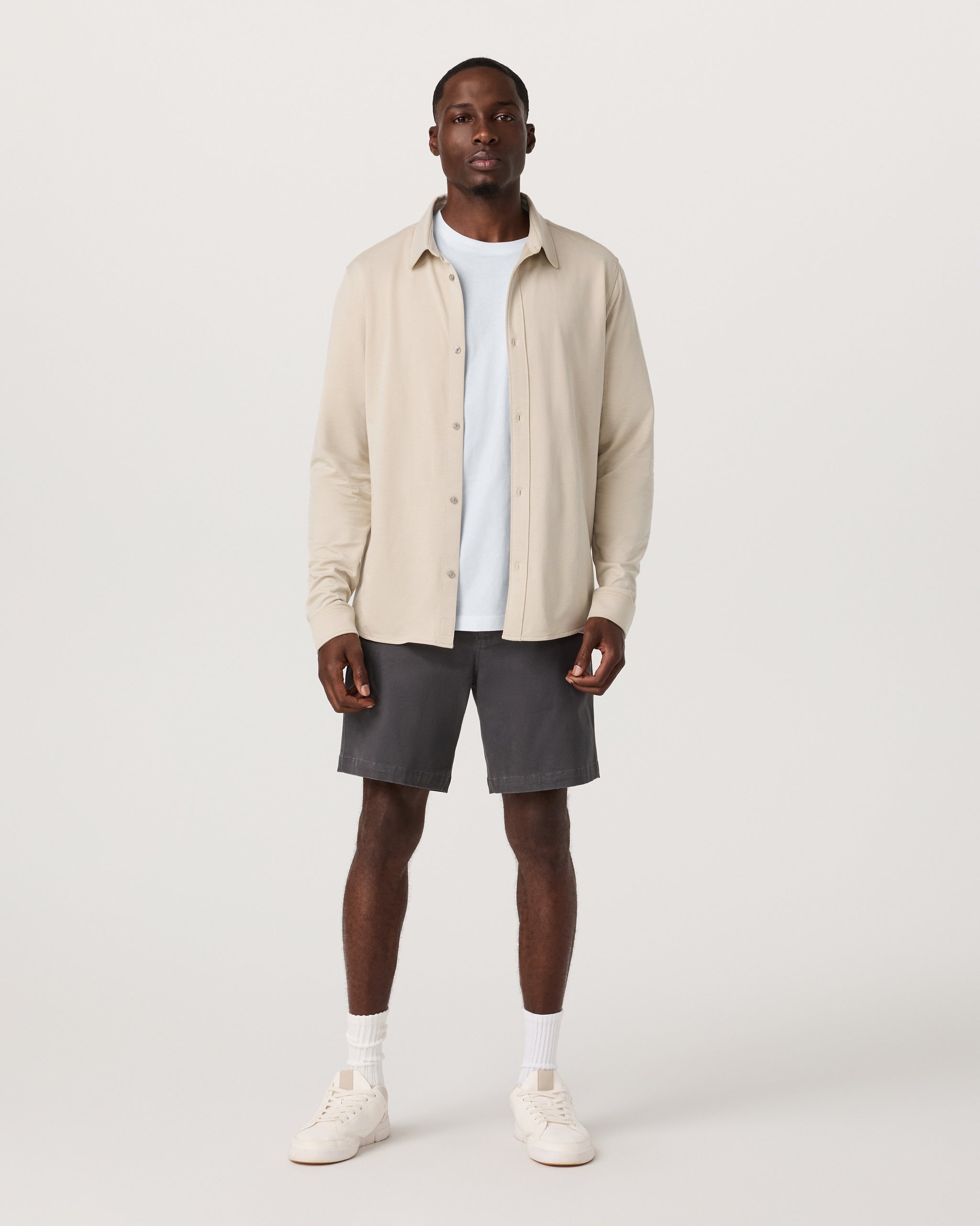 Vuori Long Sleeve Knit Oxford Button Down Classic Fit