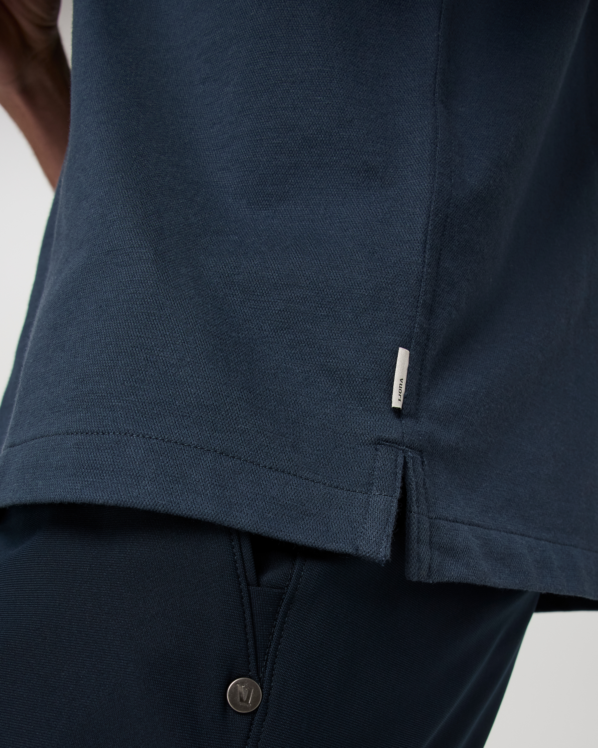 Vuori Short Sleeve Knit Oxford Camp Collar Button Down