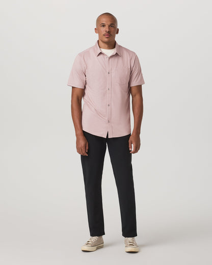 Vuori Short Sleeve Knit Oxford Button Down Classic Fit