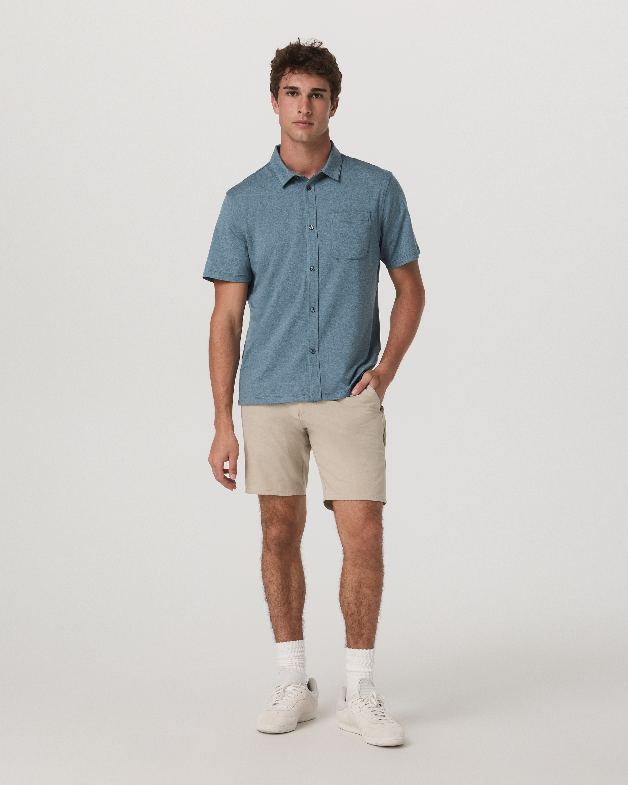 Vuori Short Sleeve Ponto Button Down Shirt