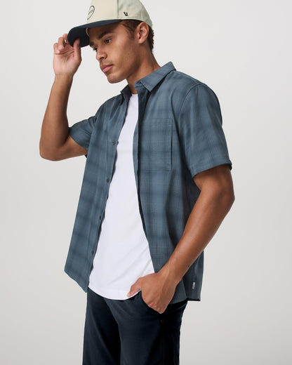 Vuori Short Sleeve Plaid Button Down Shirt