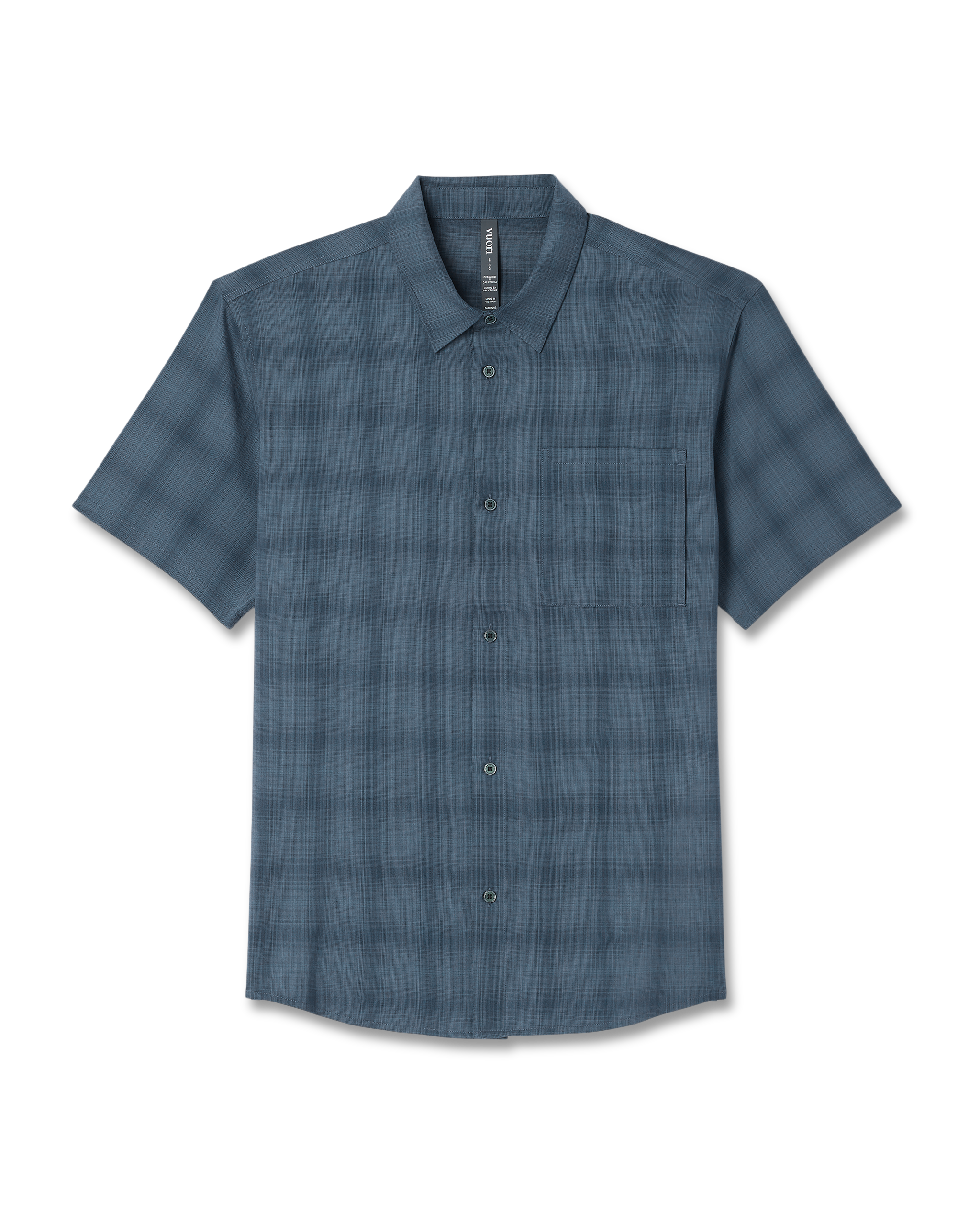 Vuori Short Sleeve Plaid Button Down Shirt