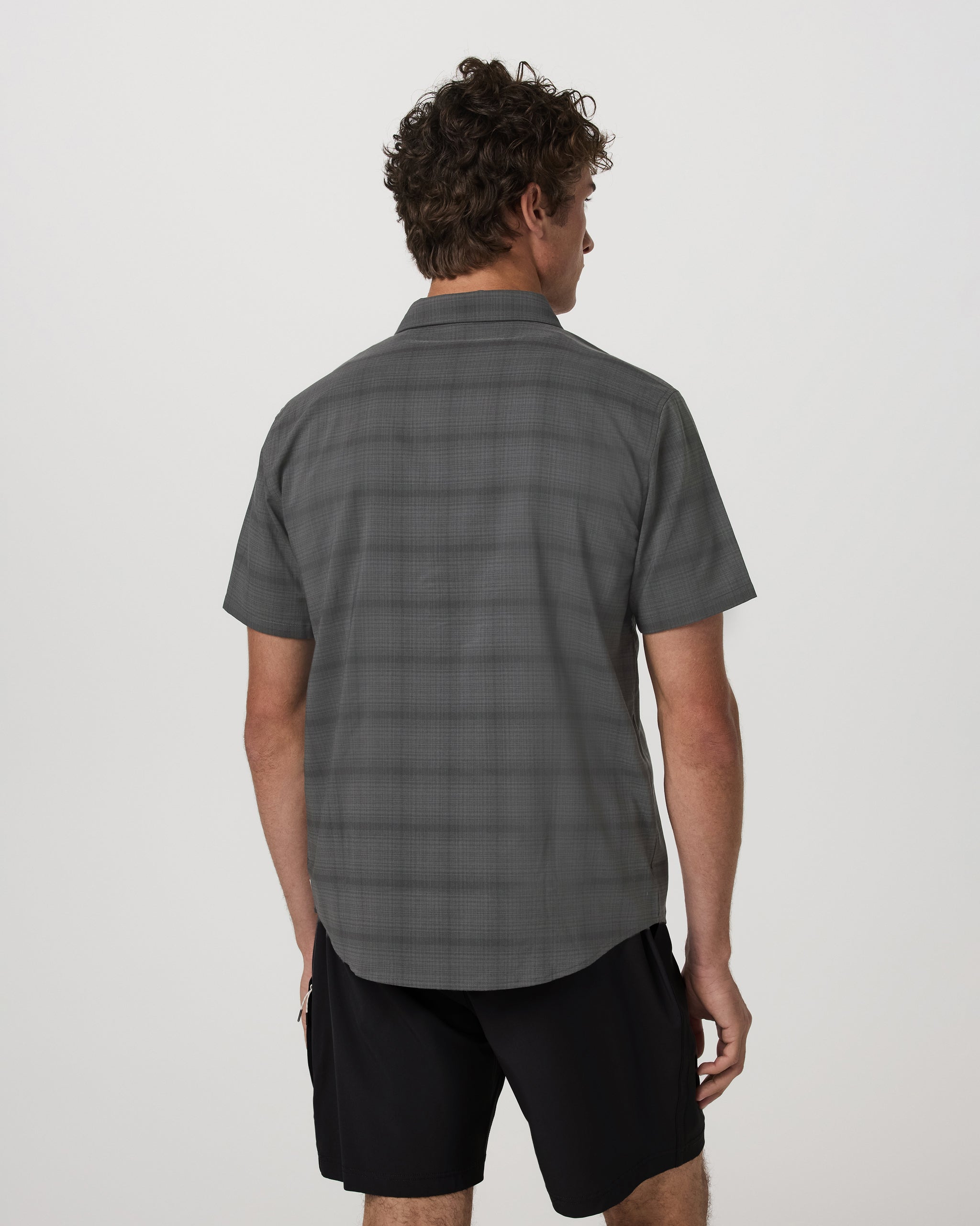 Vuori Short Sleeve Plaid Button Down Shirt