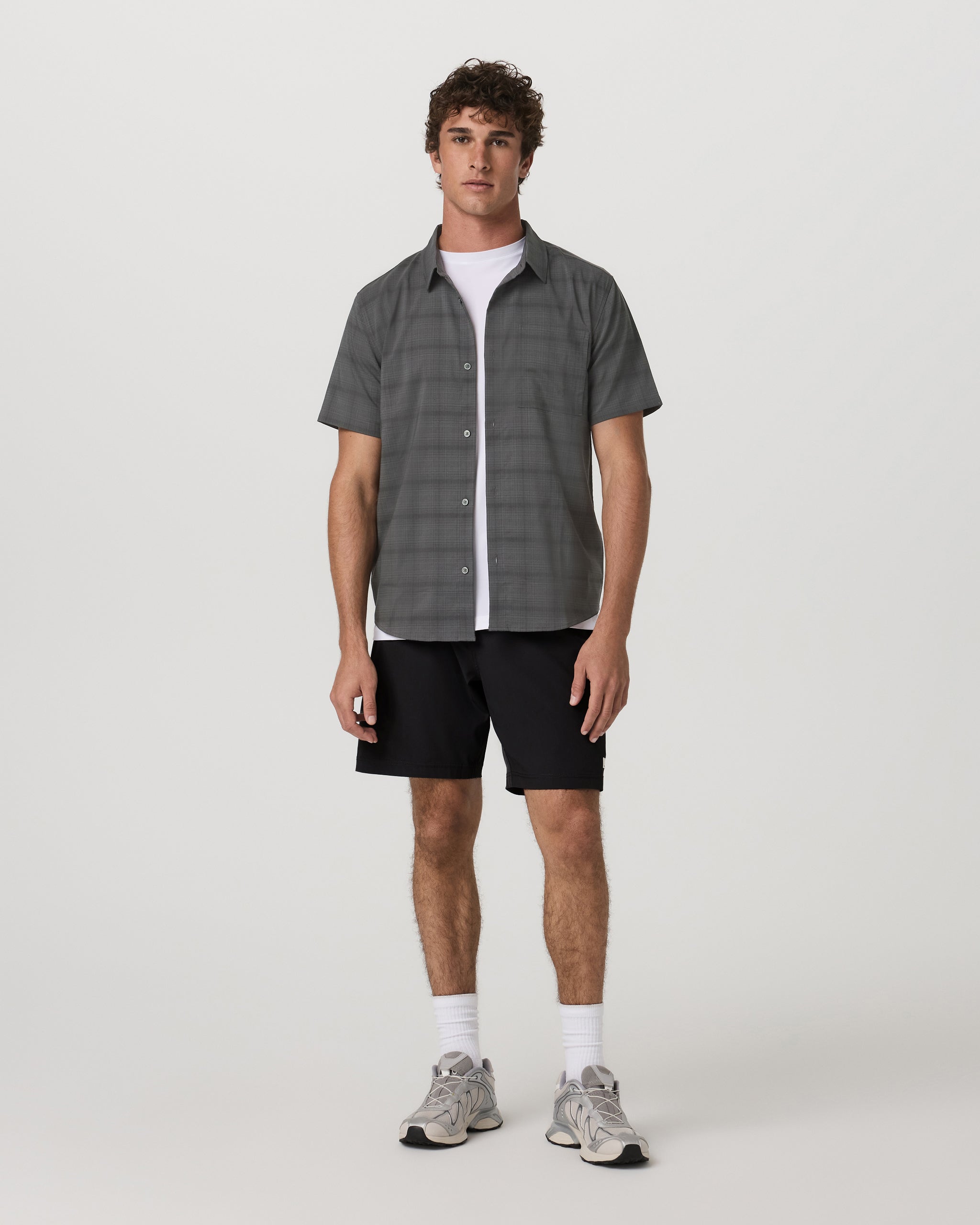 Vuori Short Sleeve Plaid Button Down Shirt