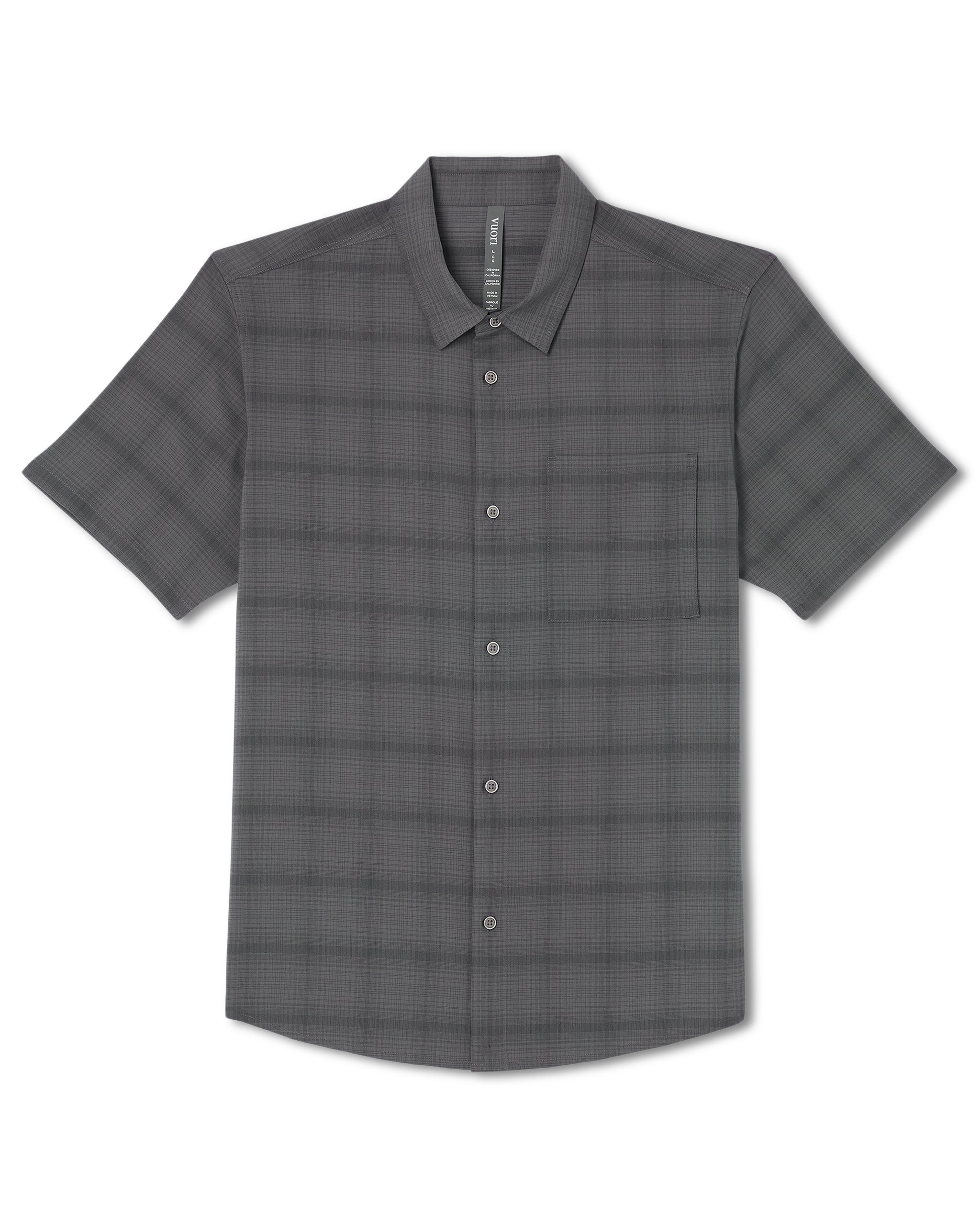 Vuori Short Sleeve Plaid Button Down Shirt