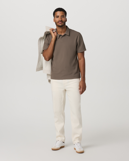 Vuori Short Sleeve Lightweight Tech Waffle Polo Relaxed Fit