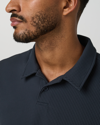 Vuori Short Sleeve Lightweight Tech Waffle Polo Relaxed Fit