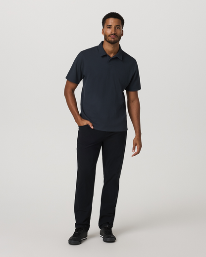 Vuori Short Sleeve Lightweight Tech Waffle Polo Relaxed Fit