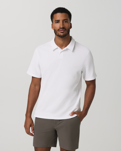 Vuori Short Sleeve Lightweight Tech Waffle Polo Relaxed Fit
