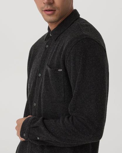 Vuori Long Sleeve Altitude Wool Button Down Relaxed Fit
