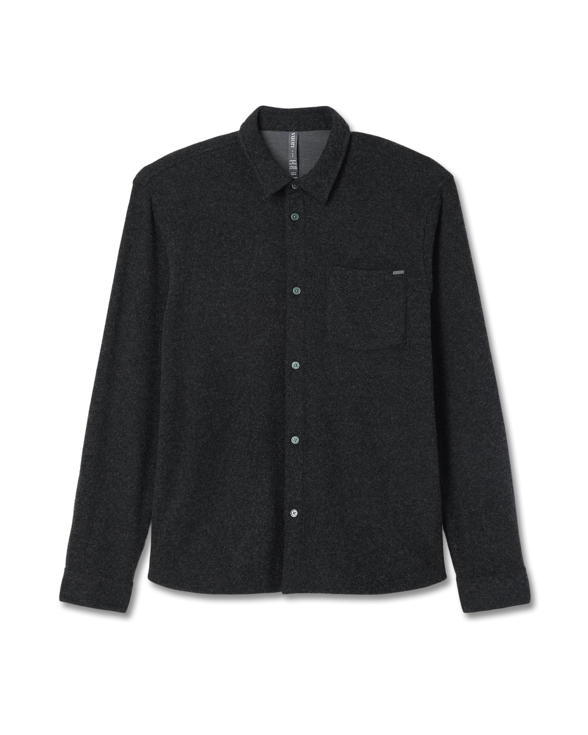 Vuori Long Sleeve Altitude Wool Button Down Relaxed Fit