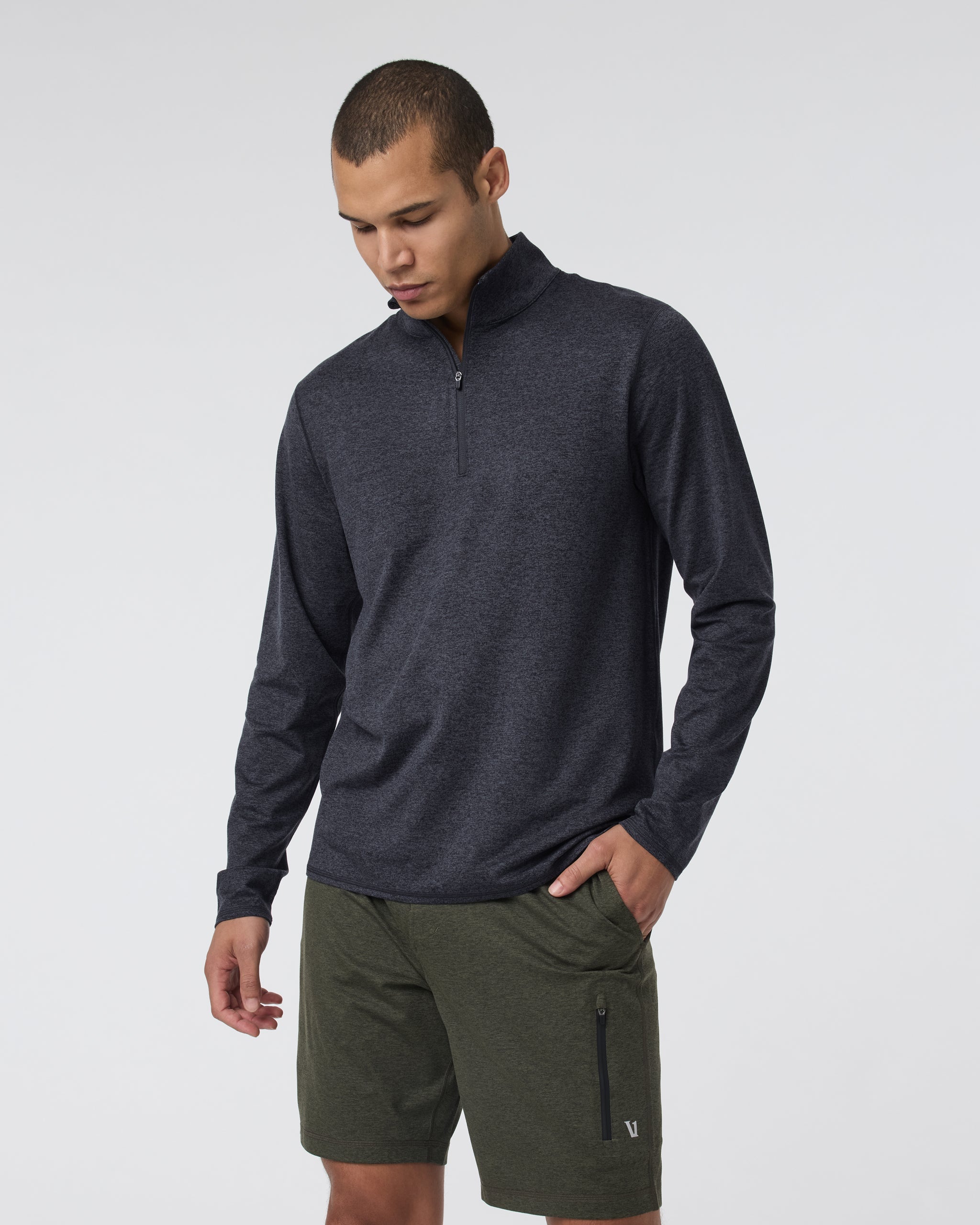 Vuori Ponto Half Zip Mock Neck