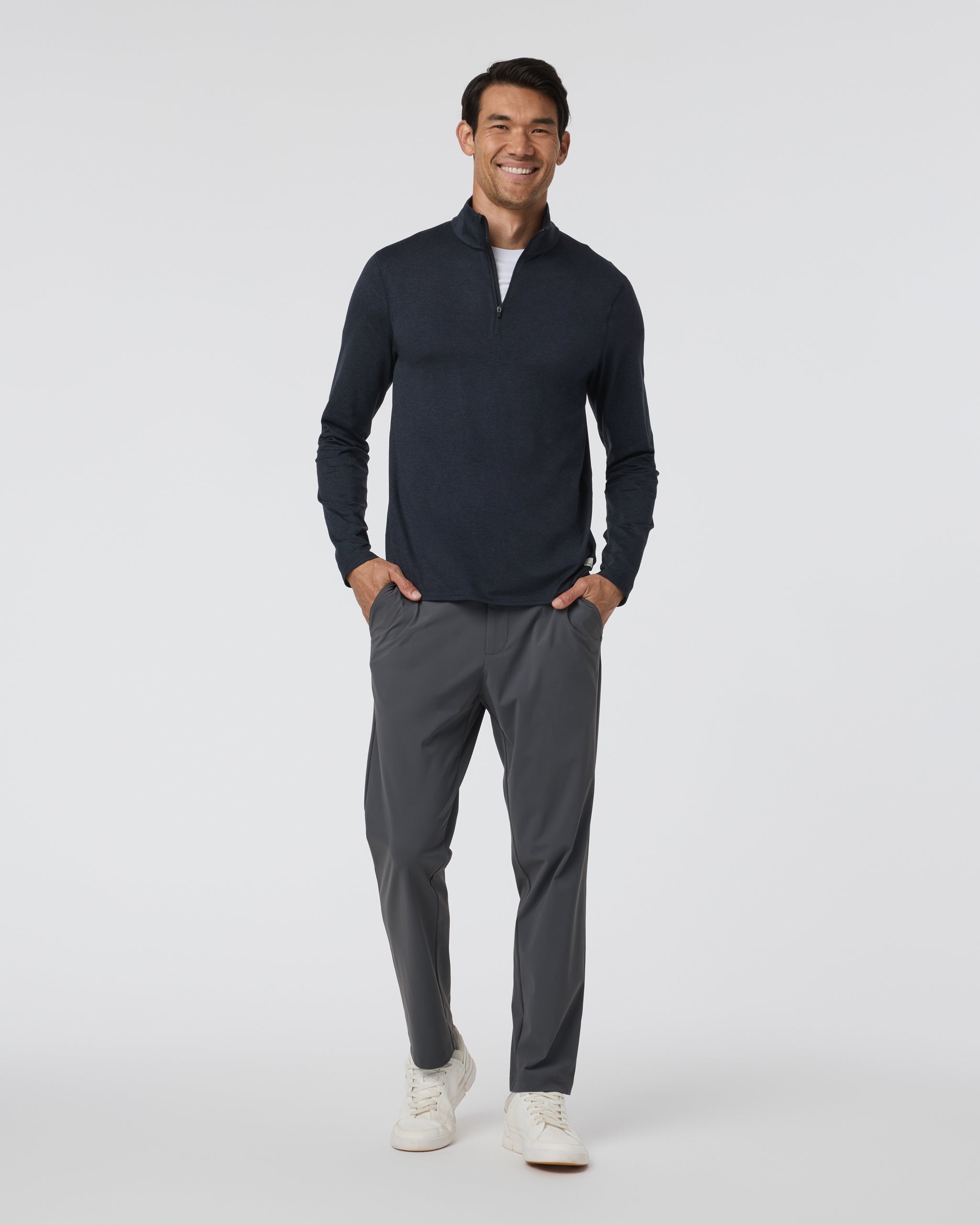 Vuori Ponto Half Zip Mock Neck