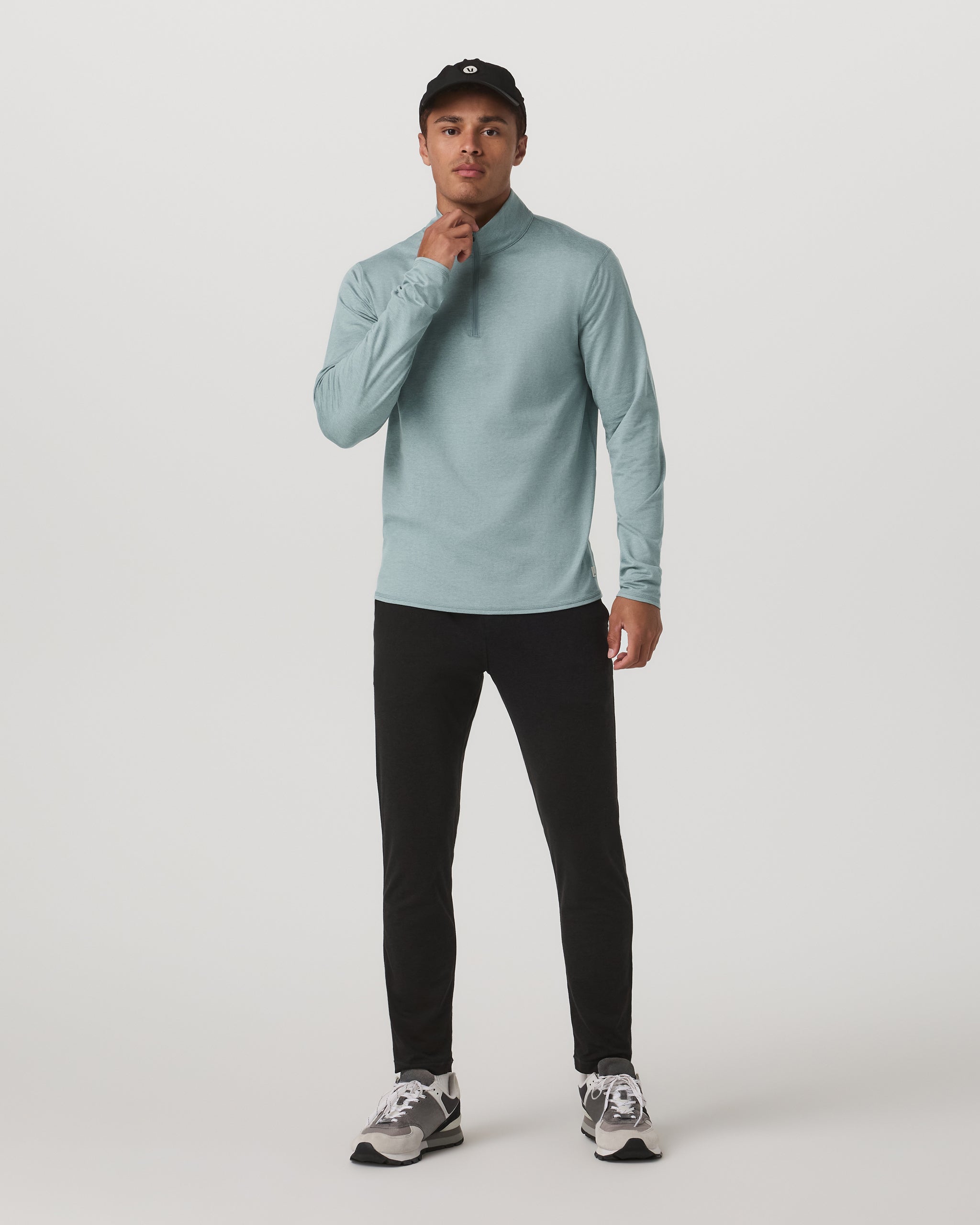 Vuori Ponto Half Zip Mock Neck
