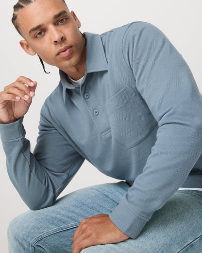 Vuori Long Sleeve Waffle Polo