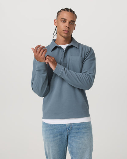 Vuori Long Sleeve Waffle Polo