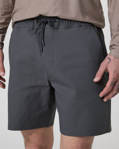 Vuori Cascade Crinkle Elastic Waist Short 8