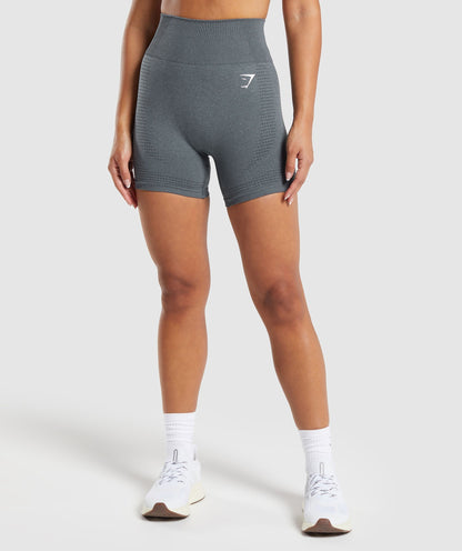 Women's Gymshark Vital Seamless Shorts Strong Grey Marl