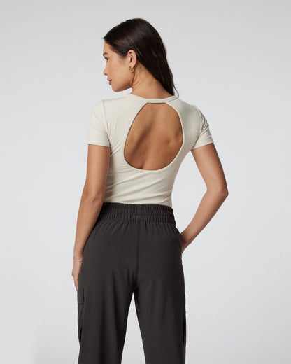 Vuori Short Sleeve Pose Bodysuit