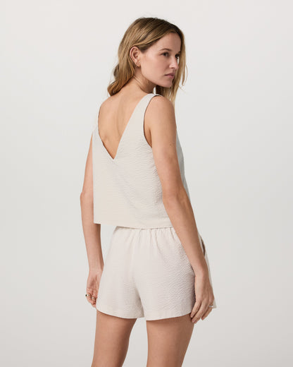 Vuori Villa Textured Crop Tank