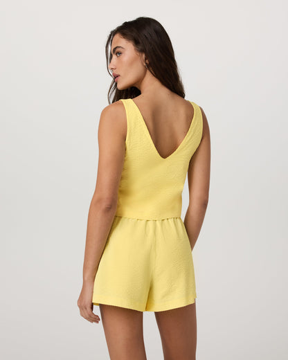 Vuori Villa Textured Crop Tank