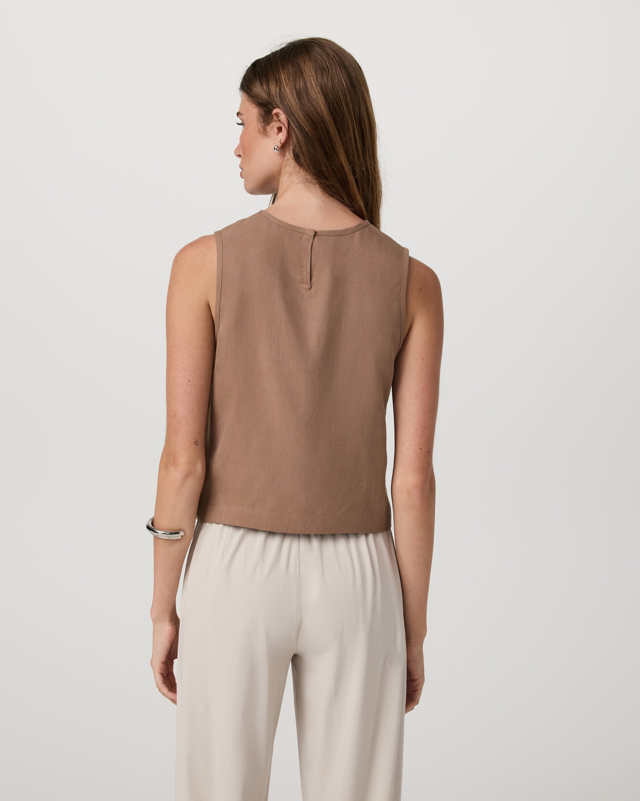 Vuori Trestles Twill Crop Tank