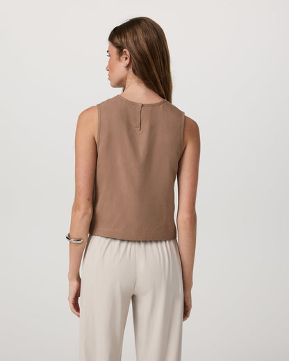 Vuori Trestles Twill Crop Tank