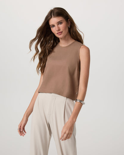 Vuori Trestles Twill Crop Tank