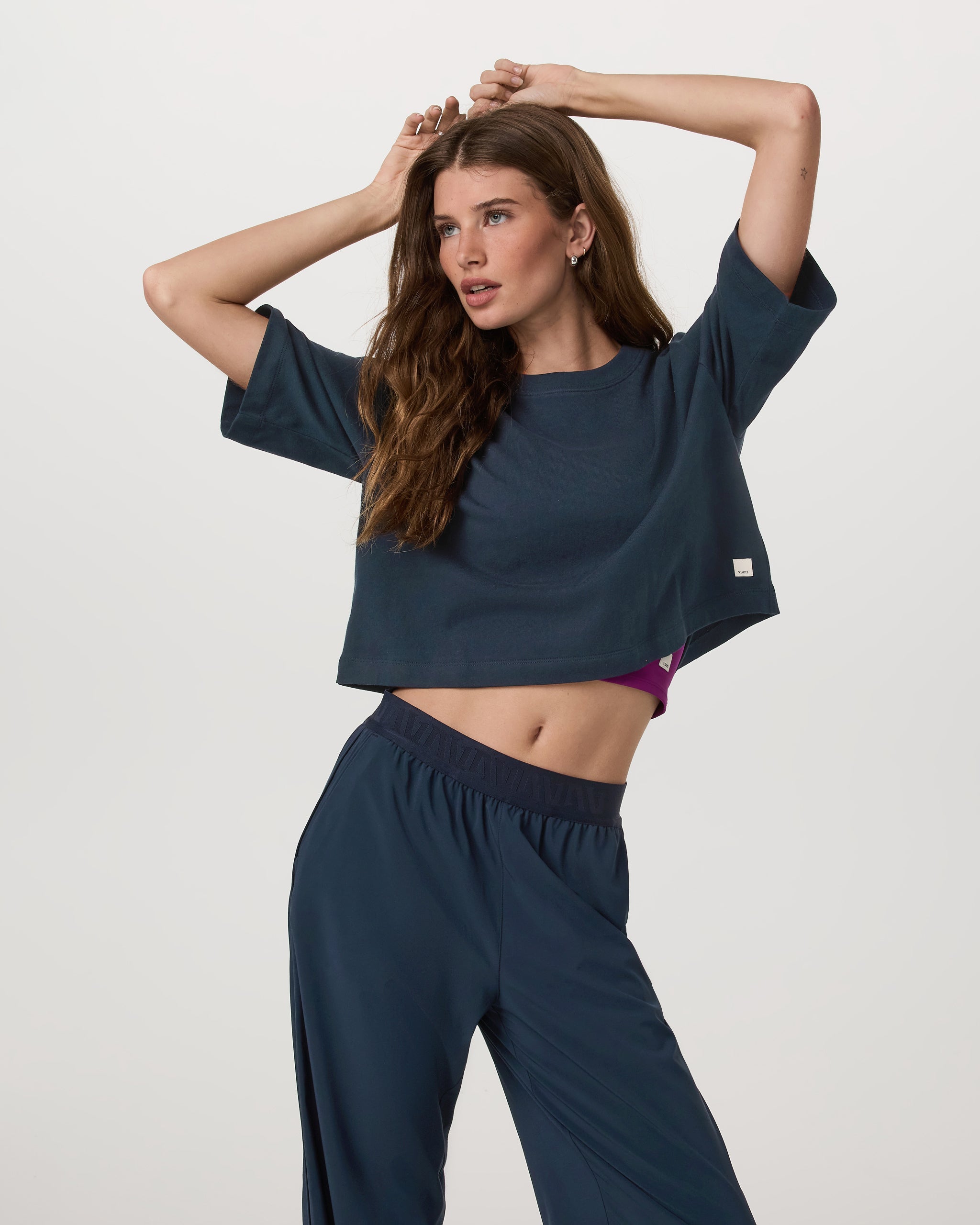 Vuori Short Sleeve Heavyweight Crop Cotton Tee