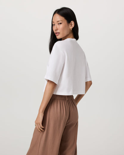 Vuori Short Sleeve Heavyweight Crop Cotton Tee