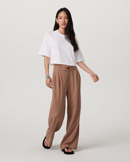 Vuori Short Sleeve Heavyweight Crop Cotton Tee