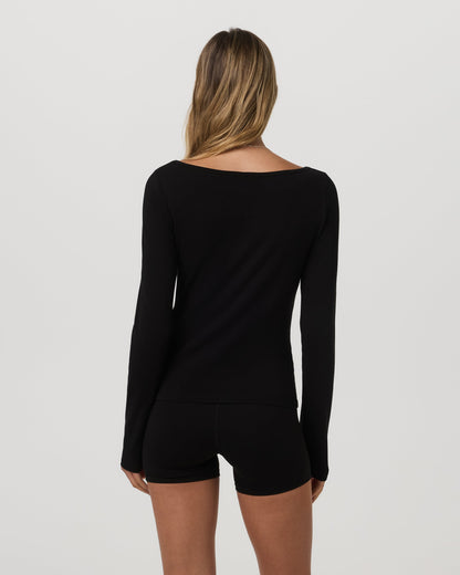 Vuori Long Sleeve Tuvalu Boat Neck