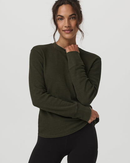 Vuori Long Sleeve Waffle Top