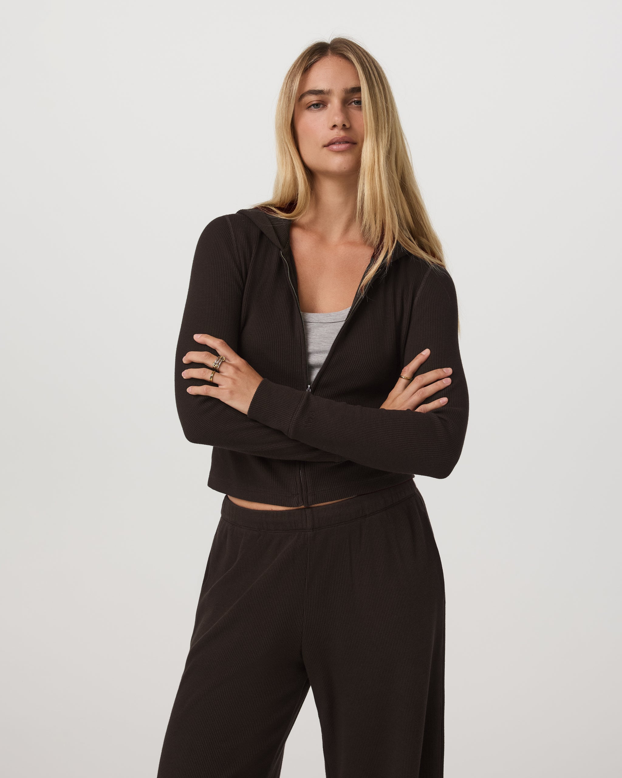 Vuori Waffle Full Zip Hoodie