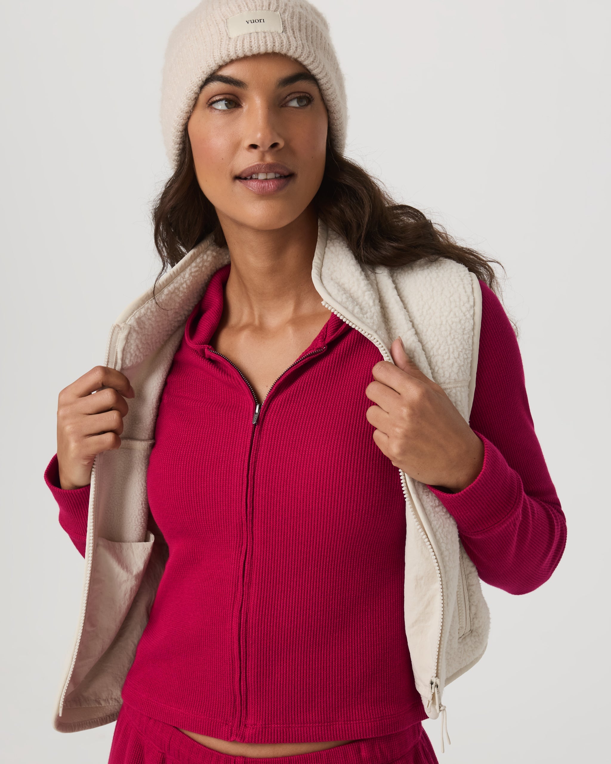 Vuori Waffle Full Zip Hoodie