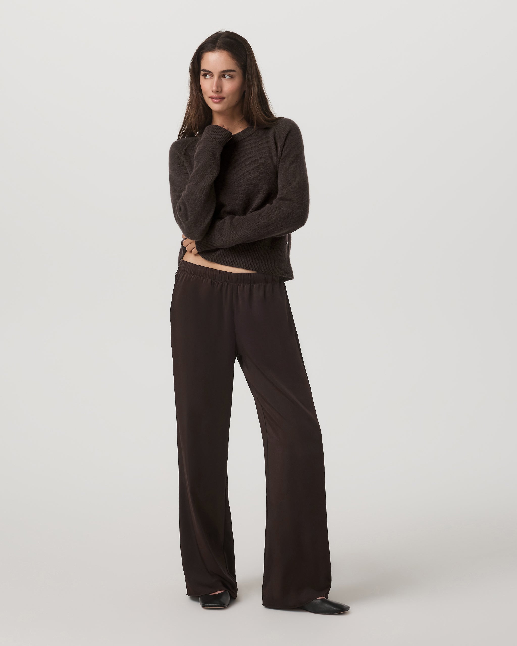 Vuori Nova Satin Wideleg Pant