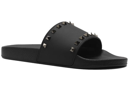 Valentino Rockstud Slides, side profile