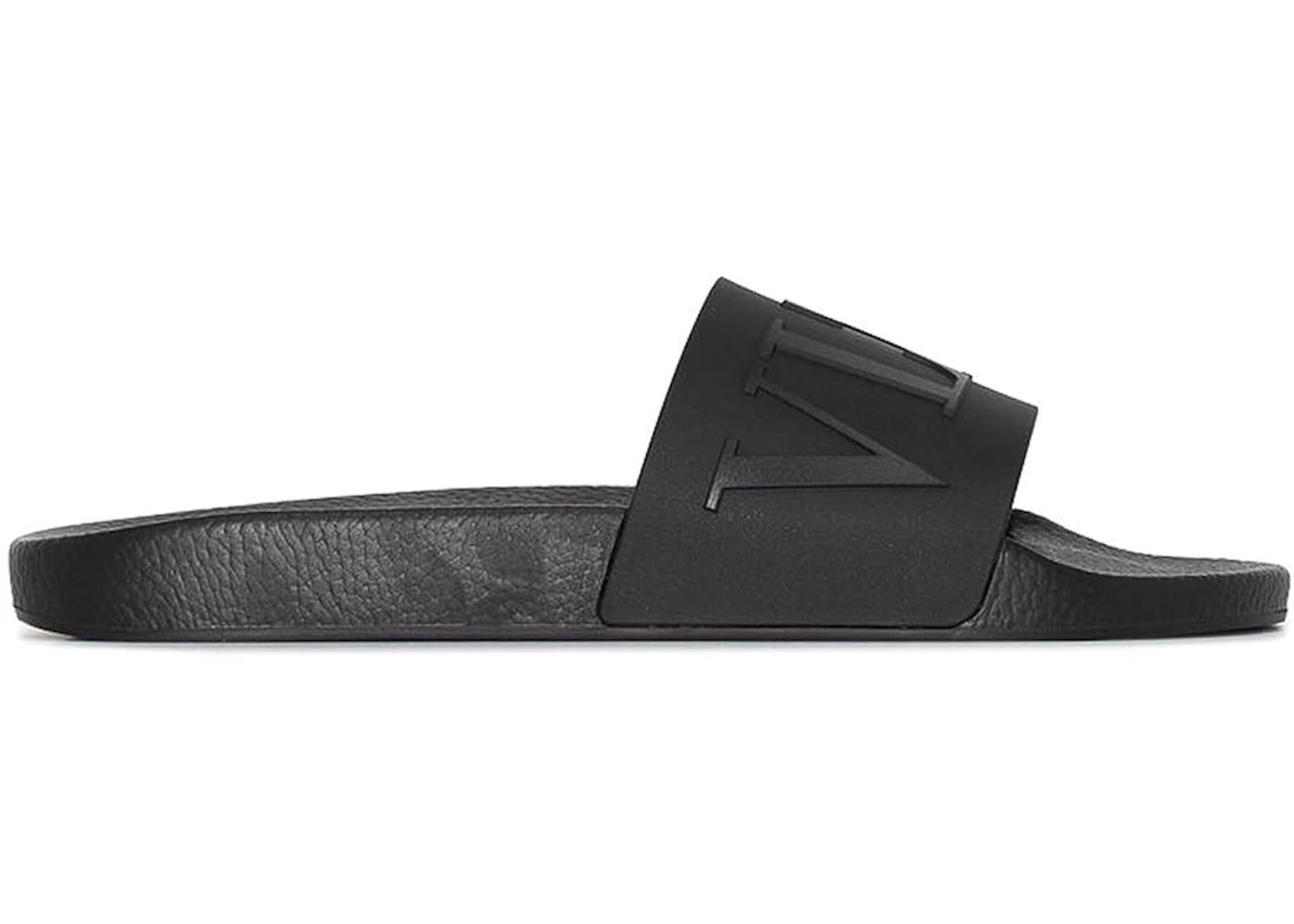 Valentino Vltn Rubber Slide Sandal Black
