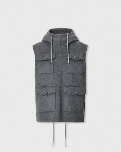 Rag & Bone Valerie Double-Face Hooded Vest