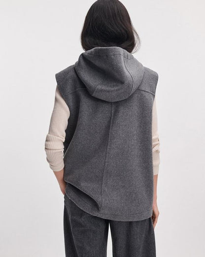 Rag & Bone Valerie Double-Face Hooded Vest