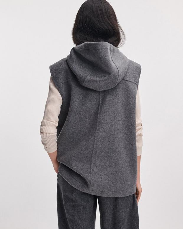 Rag & Bone Valerie Double-Face Hooded Vest