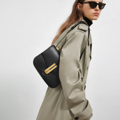 DeMellier The Vancouver leopard-effect calf hair & black smooth