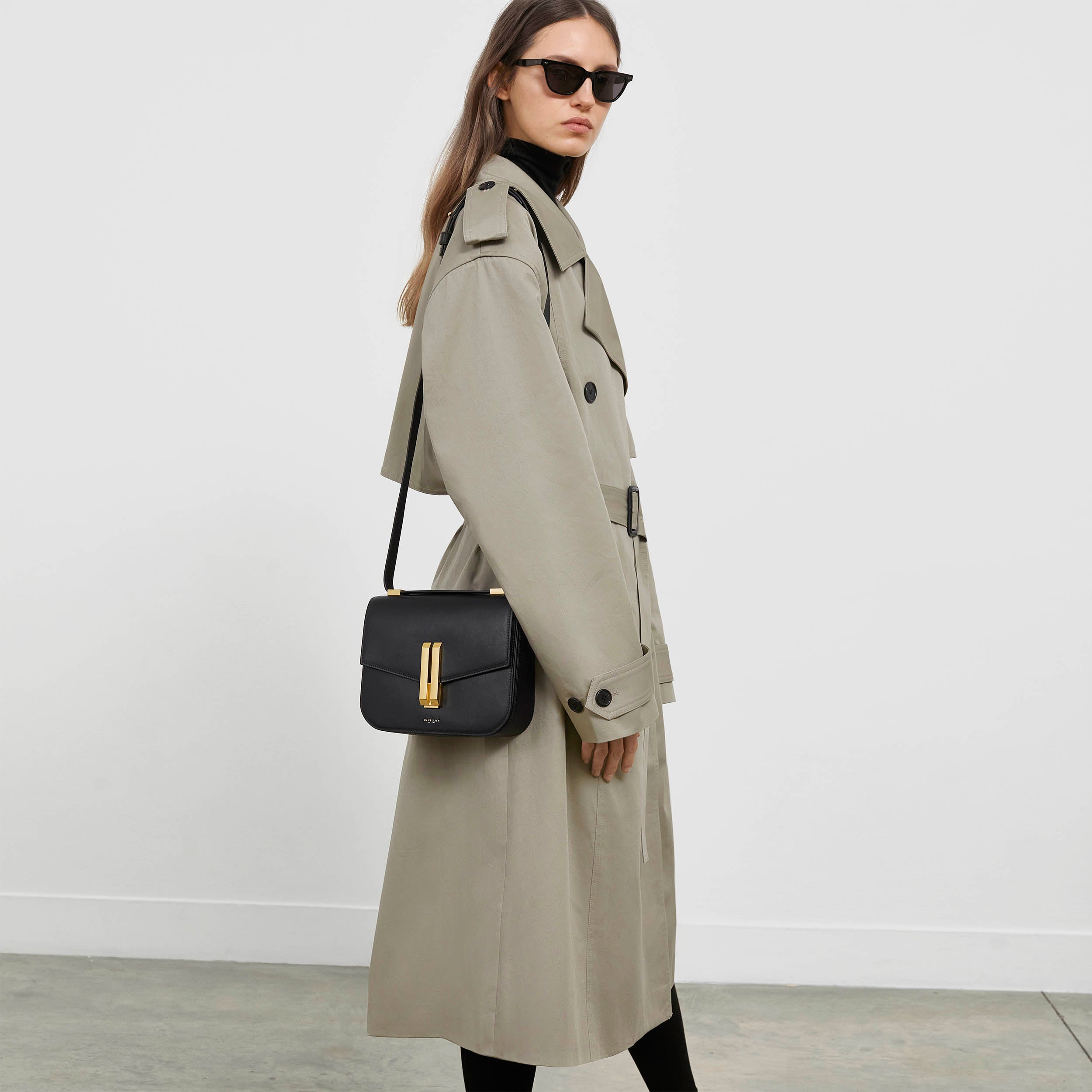 DeMellier The Vancouver leopard-effect calf hair & black smooth