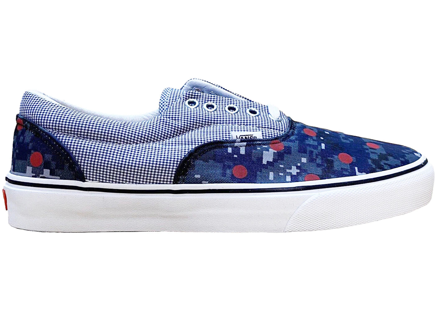 vans era supreme comme des garcons digi camo navy