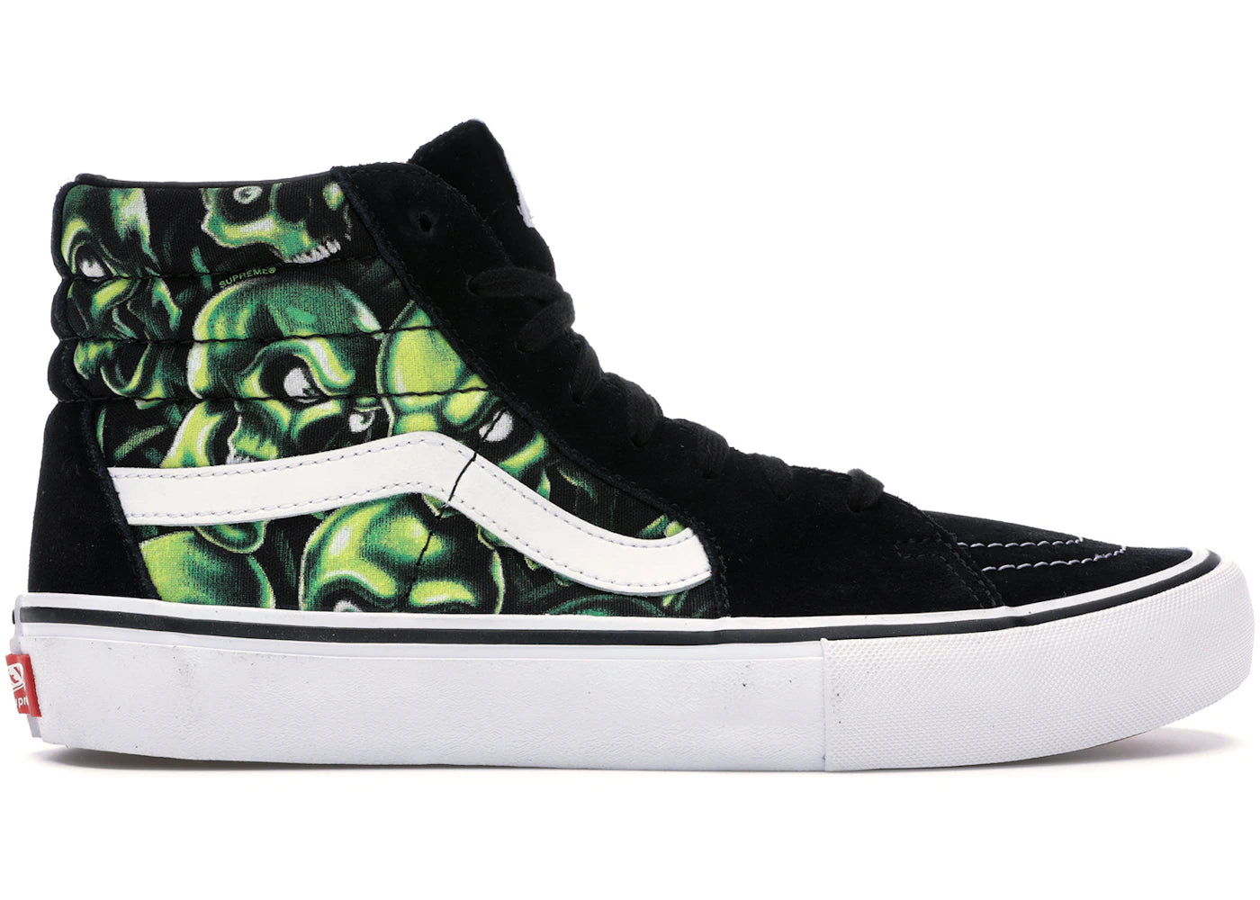 vans sk8-hi supreme skull pile (green)