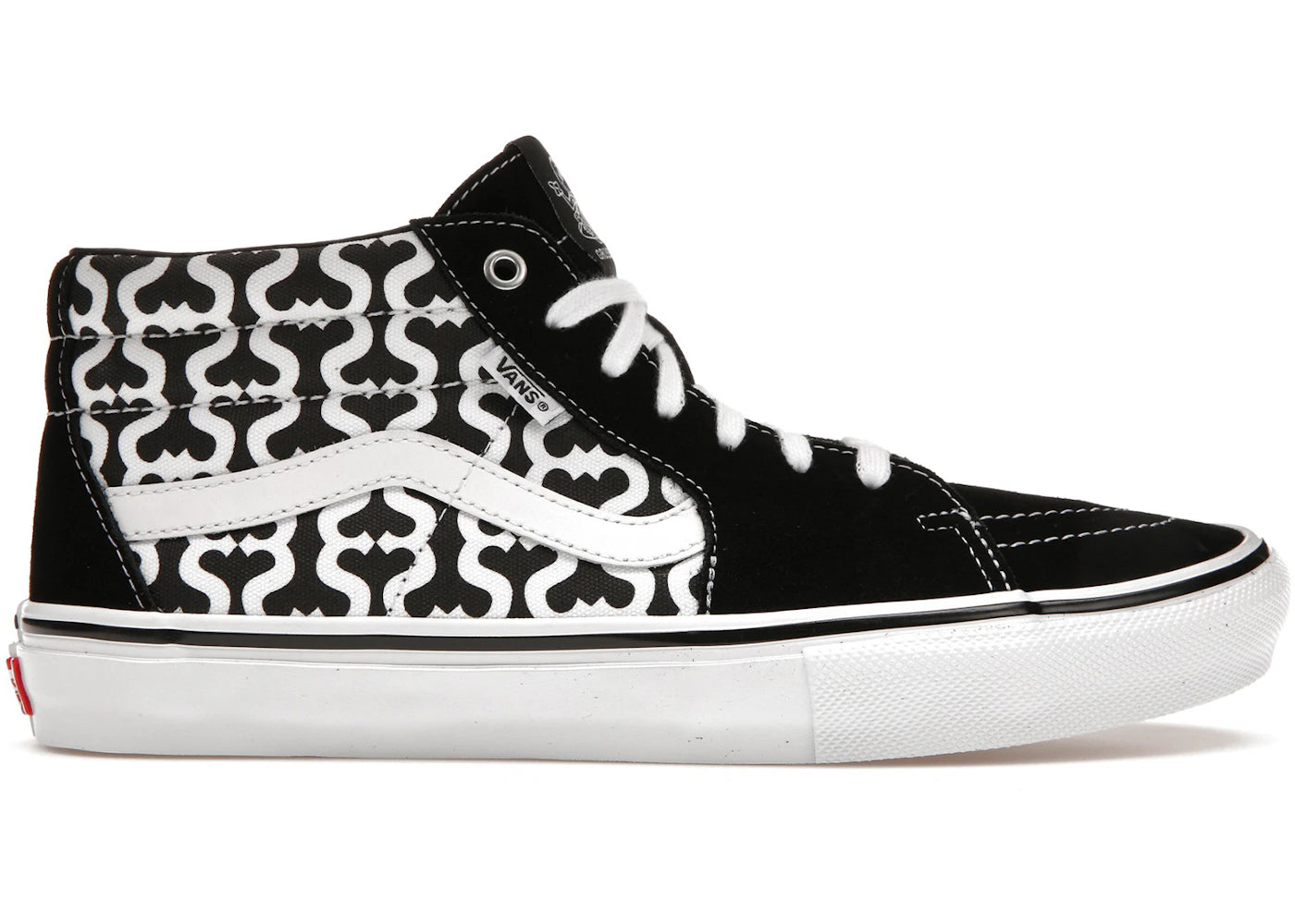 vans skate grosso mid supreme monogram s logo black