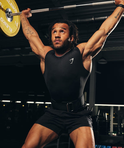 Gymshark Velcro Weightlifting Belt Black